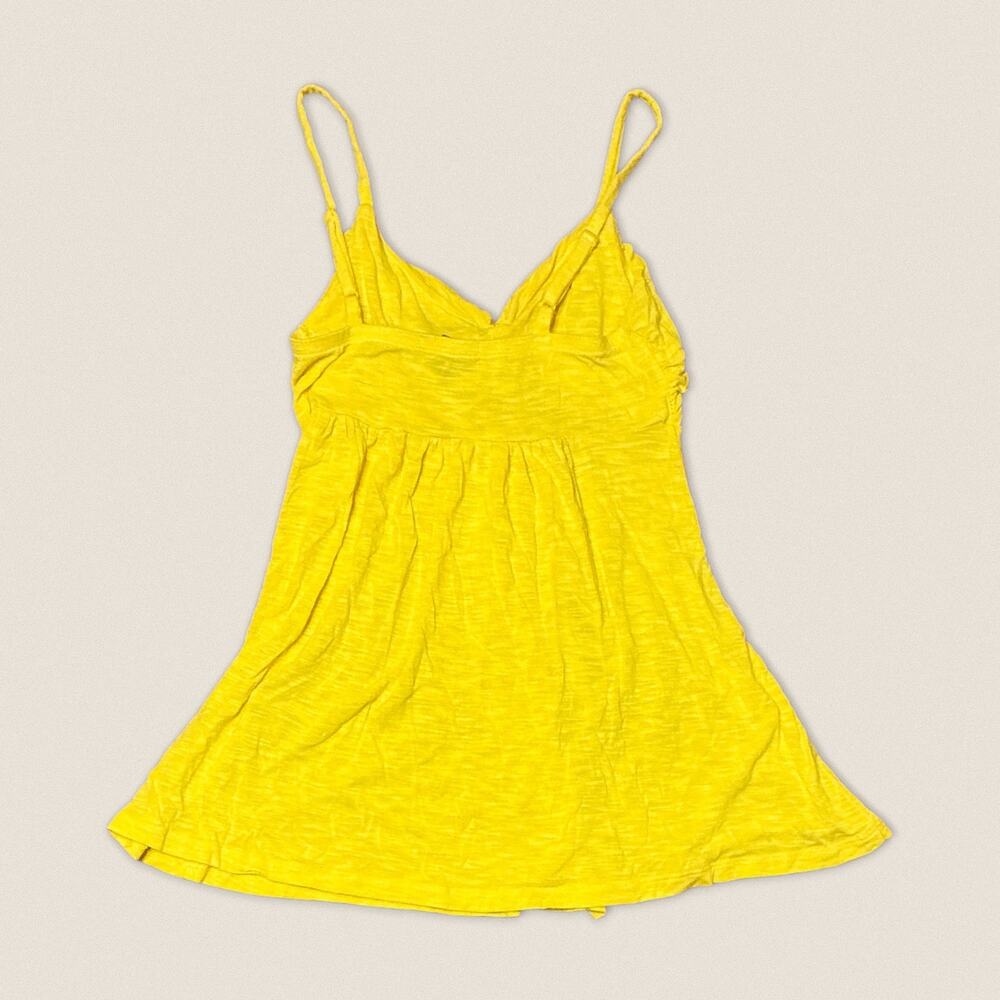 Y2K 2000s Summer Yellow Spaghetti Strap Cami Tank Top Forever 21 F21 - Small - Picture 2 of 7